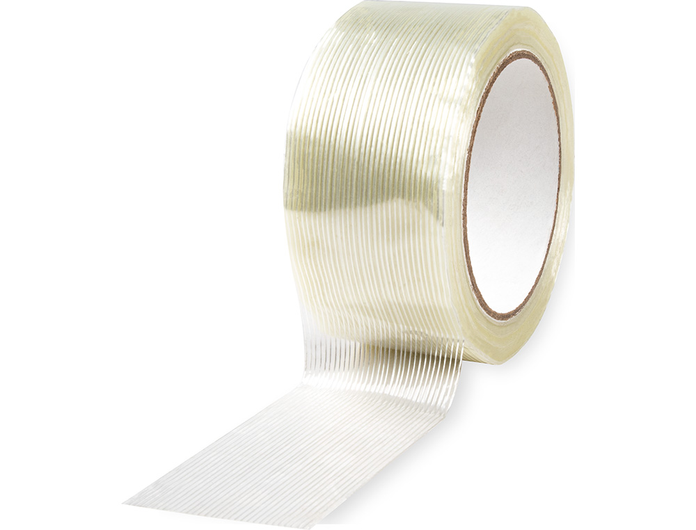 CINTA ADHESIVA Q-CONNECT MONOFILAMENTOS TRANSPARENTE 50 MT X 50 MM PARA EMBALAJE