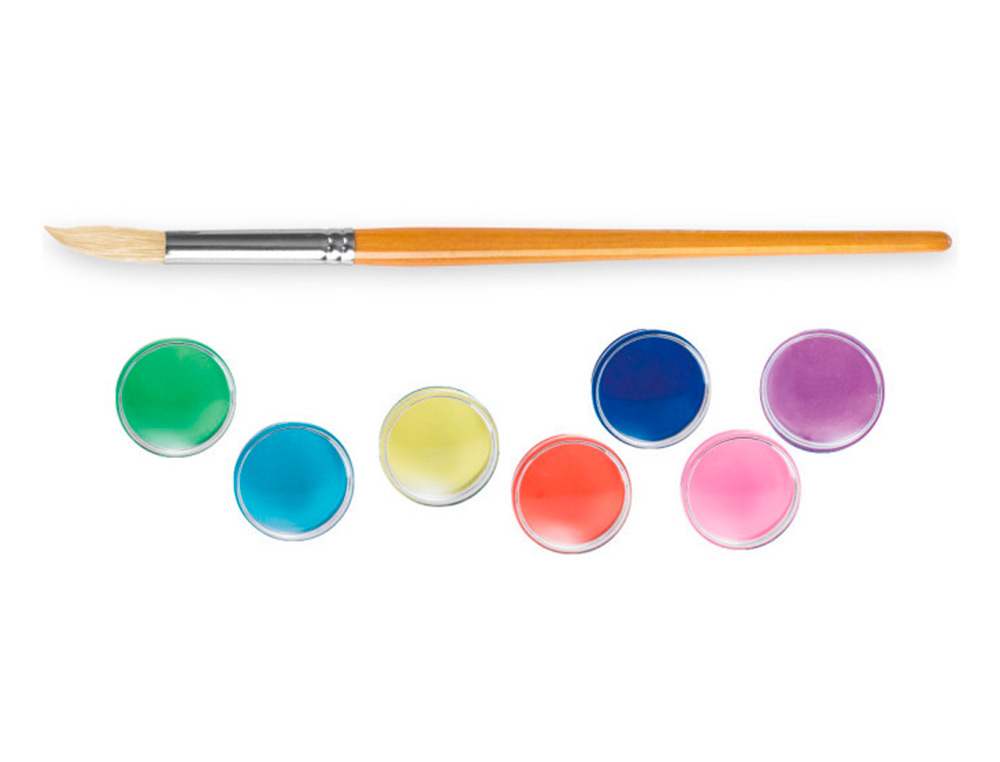 ACUARELA CARIOCA 12 COLORES CON PINCEL ESTUCHE DE PLASTICO