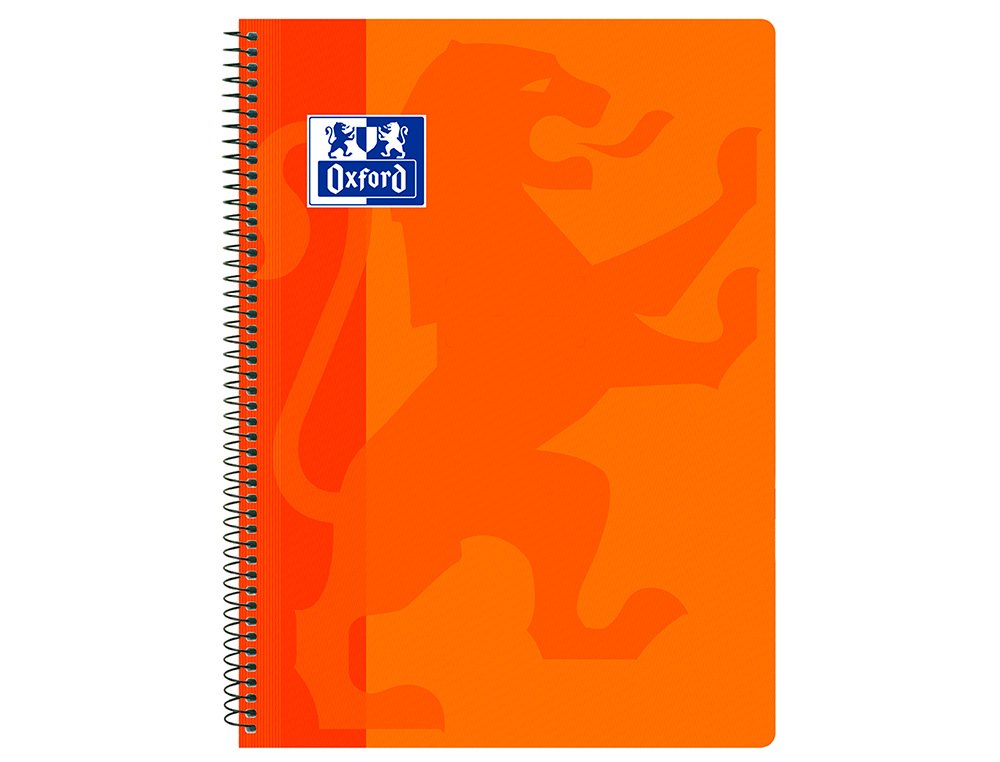 CUADERNO ESPIRAL OXFORD SCHOOL CLASSIC TAPA POLIPROPILENO FOLIO 80 HOJAS CUADRO 4 MM CON MARGEN