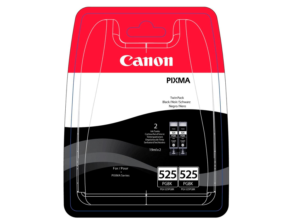 INK-JET CANON PGI 525 PIXMA IP4950 / IX6550 / MG5350 / MG6150 / MG8150 / MX715 / MX885 / MX892 NEGRO 341