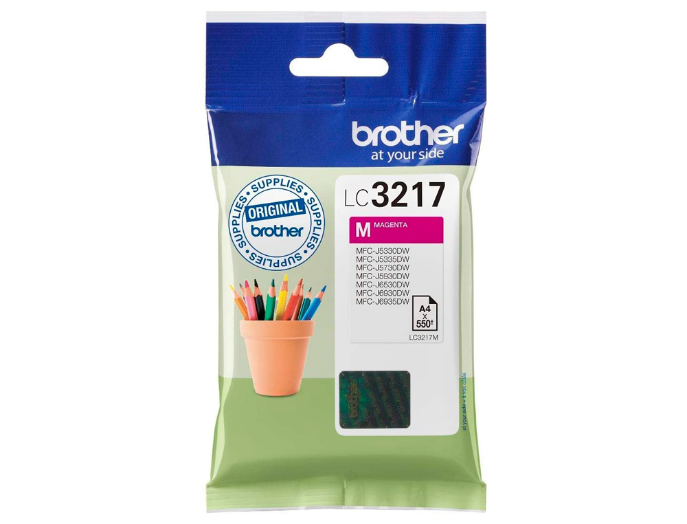 INK-JET BROTHER LC3217M MFCJ6530 / MFCJ6935 MAGENTA 550 PAGINAS