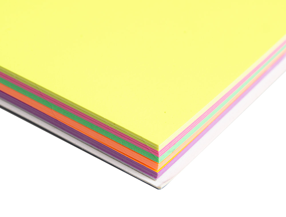 BLOC DE NOTAS ELECTROSTATICAS QUITA Y PON Q-CONNECT 70X100 MM 100 HOJAS 5 COLORES FLUORESCENTES