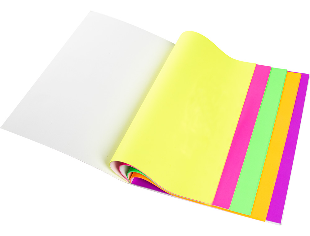 BLOC DE NOTAS ELECTROSTATICAS QUITA Y PON Q-CONNECT 210X297MM 100 HOJAS 5 COLORES FLUORESCENTES