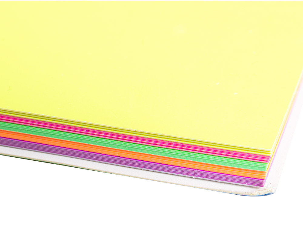 BLOC DE NOTAS ELECTROSTATICAS QUITA Y PON Q-CONNECT 210X297MM 100 HOJAS 5 COLORES FLUORESCENTES