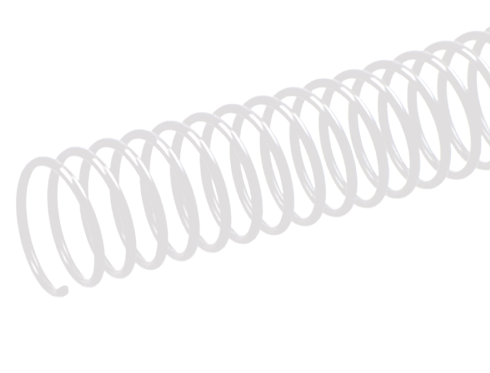 ESPIRAL METALICO Q-CONNECT BLANCO 64 5:1 18MM 1,2MM CAJA DE 100 UNIDADES