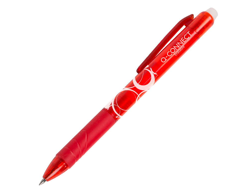 RECAMBIO BOLIGRAFO Q-CONNECT RETRACTIL KF11059 BORRABLE ROJO CAJA DE 3 UNIDADES