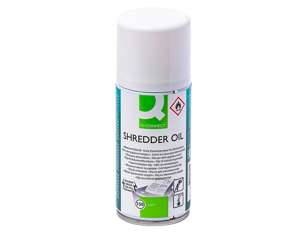 ACEITE LUBRICANTE Q-CONNECT EN SPRAY PARA DESTRUCTORA DE DOCUMENTOS BOTE DE 150 ML