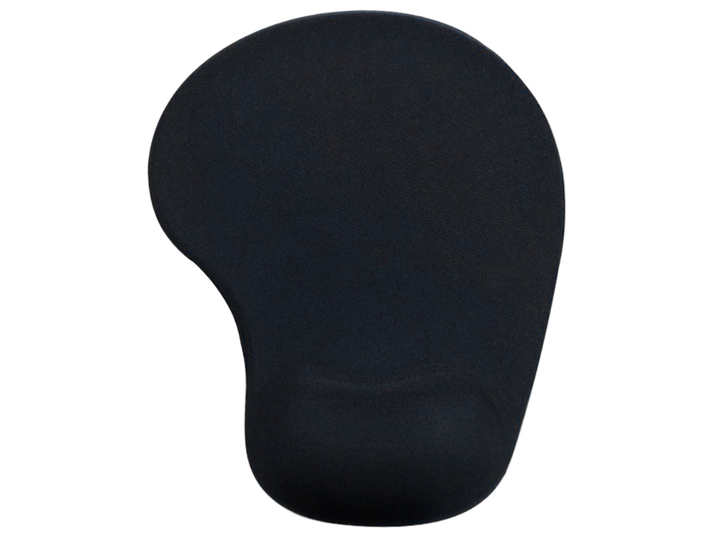 ALFOMBRILLA PARA RATON Q-CONNECT REPOSAMUÑECAS DE GEL COLOR NEGRO 190X230X20 MM