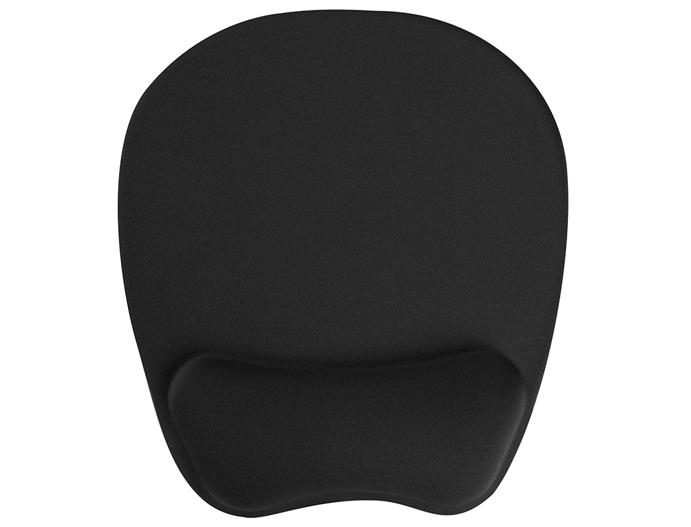 ALFOMBRILLA PARA RATON Q-CONNECT CON REPOSAMUÑECAS ERGONOMICA DE GEL COLOR NEGRO 225X240X20 MM