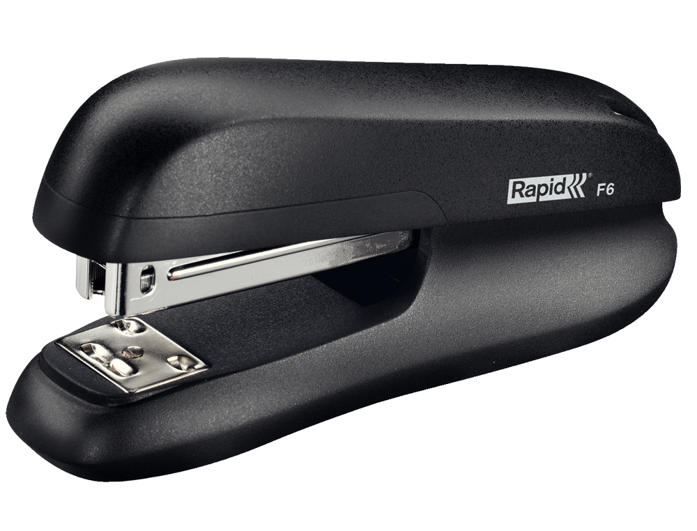 GRAPADORA RAPID F6 PLASTICO ABS COLOR NEGRO CAPACIDAD 20 HOJAS USA GRAPAS 24/6 Y 26/6