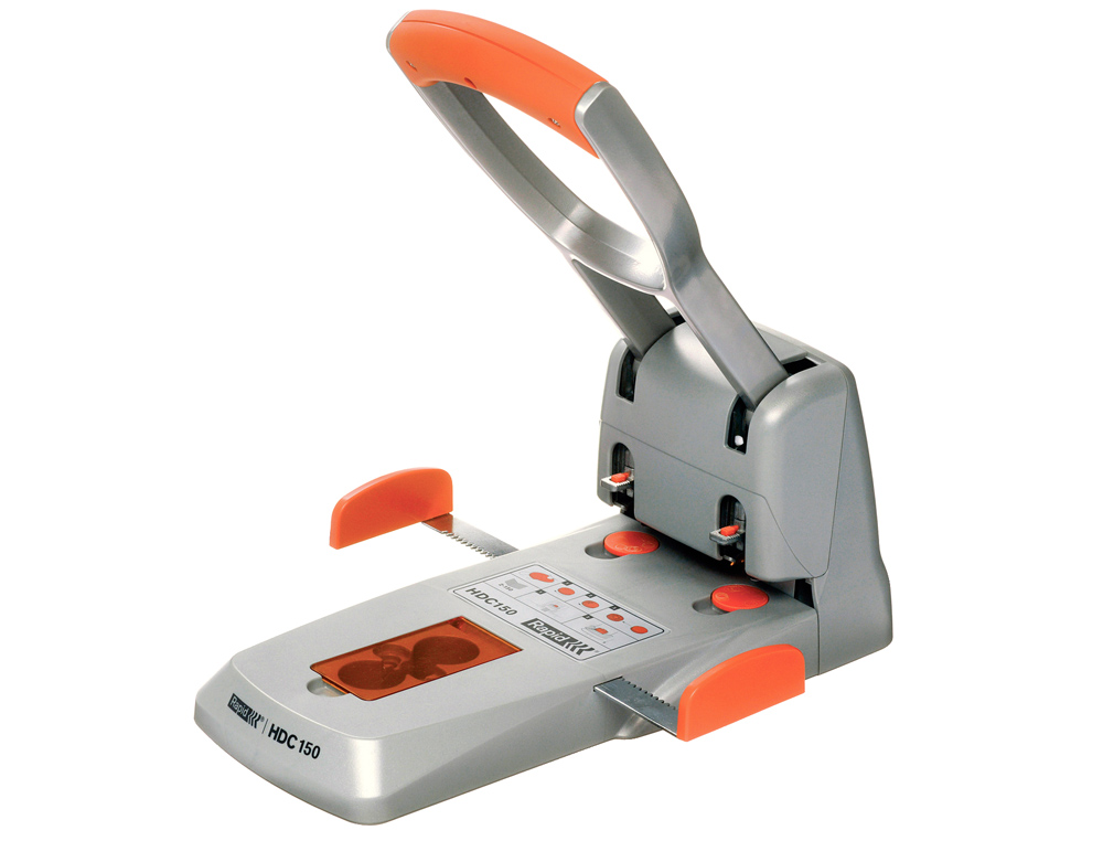 TALADRADOR RAPID HDC150 SUPREME METALICO/ABS PLATA/NARANJA CAPACIDAD 150 HOJAS