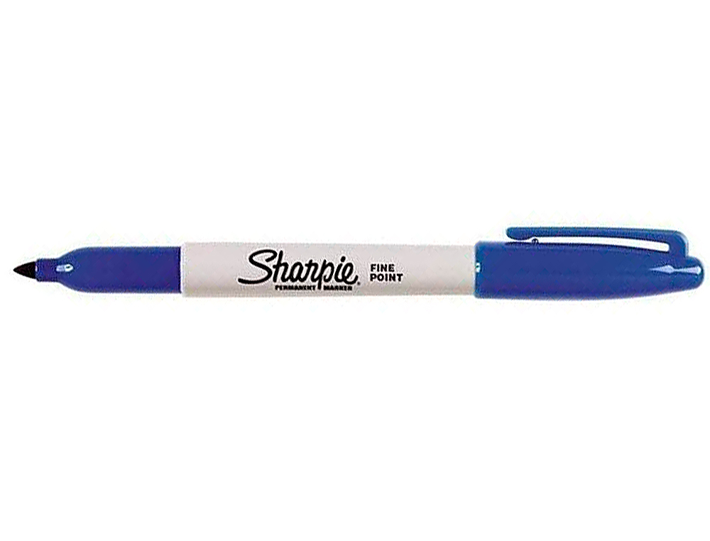 ROTULADOR SHARPIE PERMANENTE PUNTA FINA AZUL