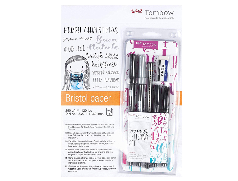 SET CALIGRAFIA TOMBOW LETTERING BEGINNER PARA PRINCIPIANTE 6 PIEZAS