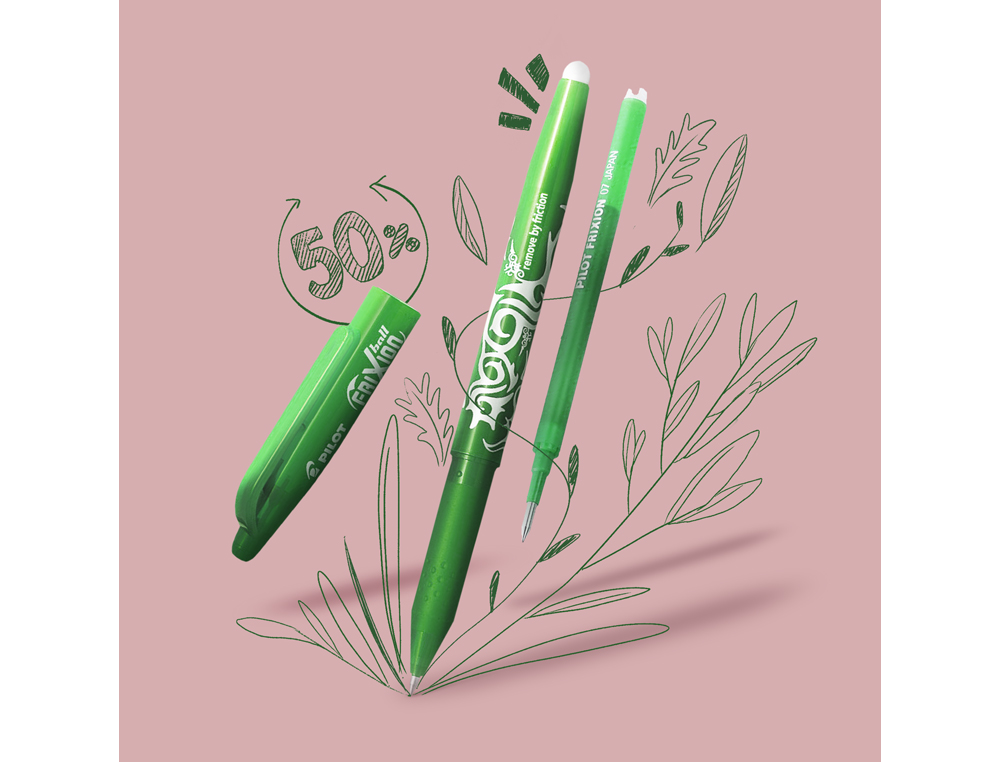 RECAMBIO BOLIGRAFO PILOT FRIXION BALL VERDE CAJA DE 3 UNIDADES