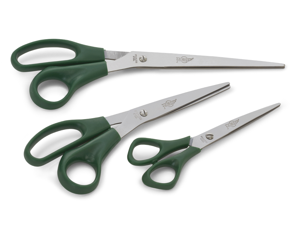 TIJERA OFICINA FAIBO ACERO INOXIDABLE 25 CM EMPUÑADURA ERGONOMICA