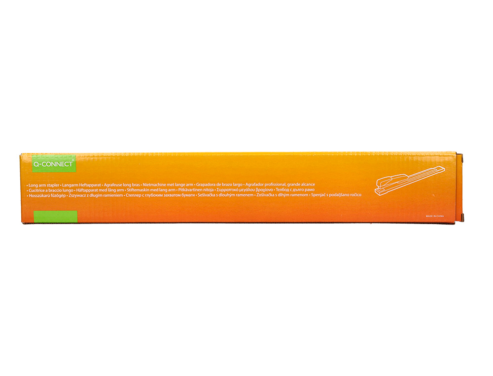 GRAPADORA Q-CONNECT KF02292 METALICA BRAZO LARGO CAPACIDAD 20 HOJAS USA GRAPAS 24/6 Y 26/6 COLOR NEGRO