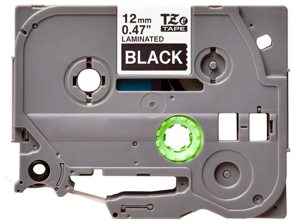 CINTA Q-CONNECT TZE-335 NEGRO-BLANCO 12MM LONGITUD 8MT