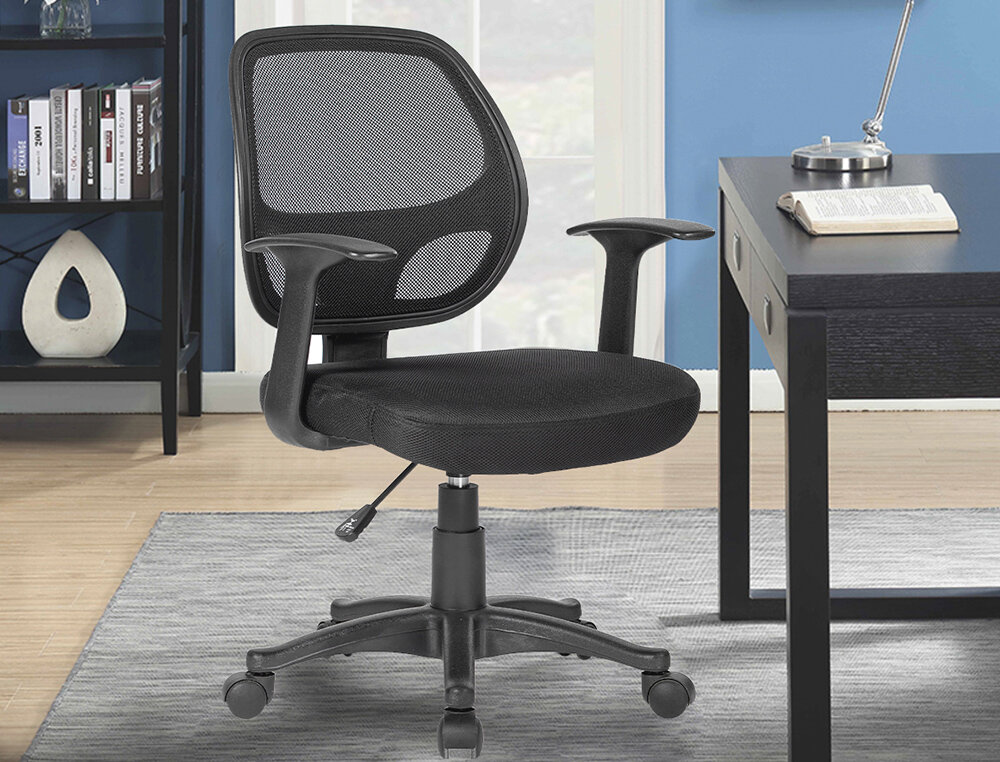 SILLA GIRATORIA Q-CONNECT RESPALDO MEDIO REGULABLE EN ALTURA 870+120MM ALTO 550MM ANCHO 590MM PROFUNDIDAD