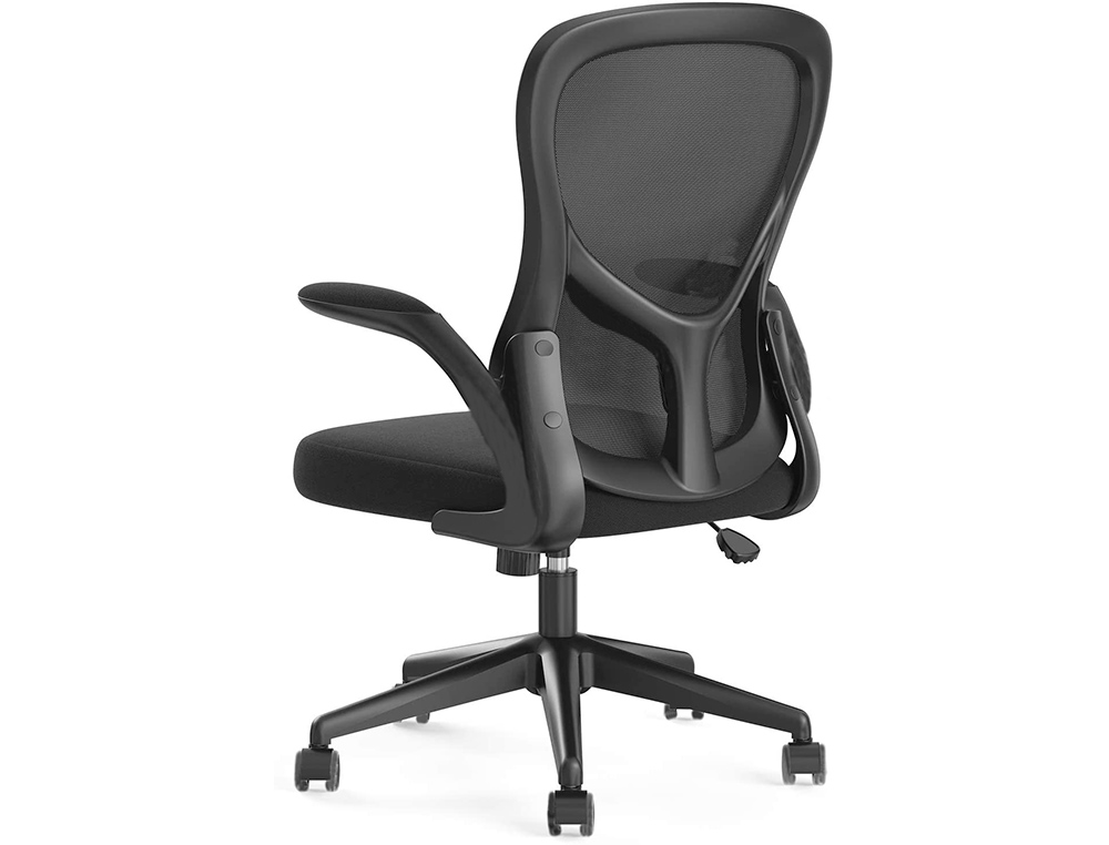 SILLA GIRATORIA Q-CONNECT BASE METAL REGULABLE EN ALTURA 910+75MM ALTO 610MM ANCHO 550MM PROFUNDIDAD NEGRO