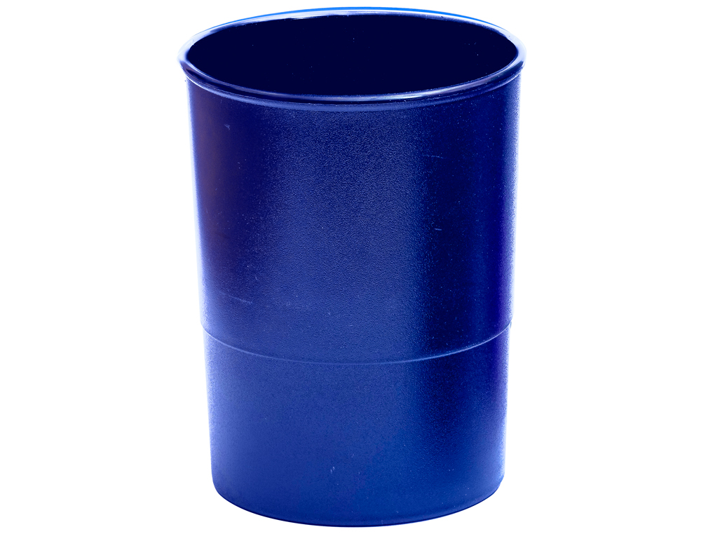 CUBILETE PORTALAPICES Q-CONNECT AZUL OPACO PLASTICO REDONDO DIAMETRO 75 MM ALTO 100 MM