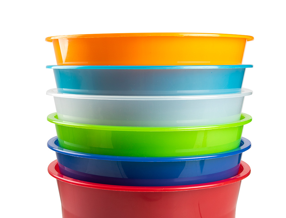 PAPELERA PLASTICO Q-CONNECT AZUL TRANSLUCIDO 13 LITROS 275X285 MM