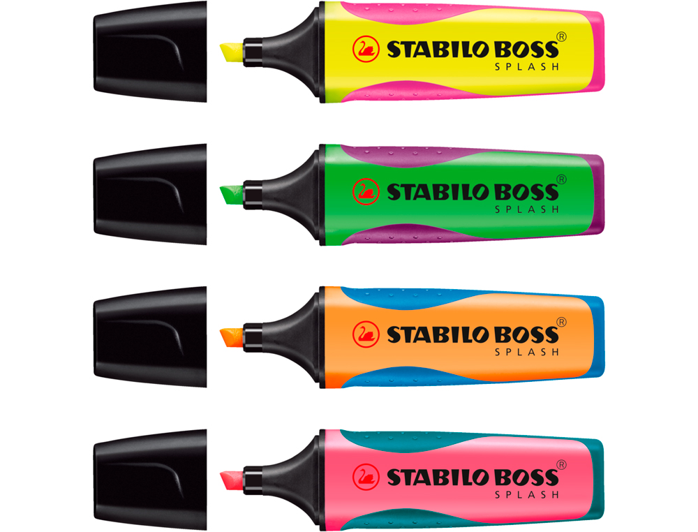 ROTULADOR STABILO BOSS SPLASH 75 EXPOSITOR SOBREMESA DE 30 UNIDADES COLORES SURTIDOS