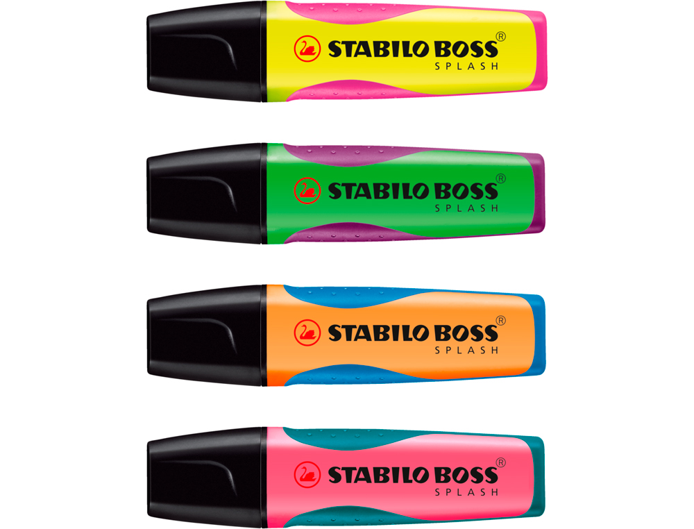 ROTULADOR STABILO BOSS SPLASH 75 EXPOSITOR SOBREMESA DE 30 UNIDADES COLORES SURTIDOS