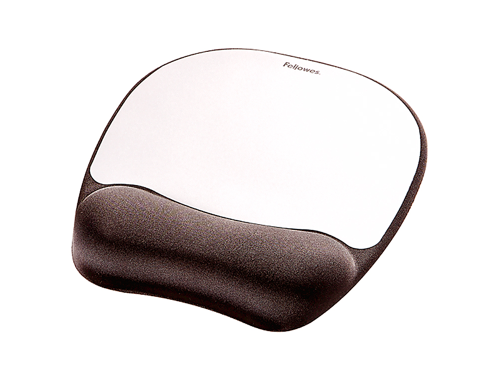 ALFOMBRILLA PARA RATON FELLOWES CON REPOSAMUÑECAS DE ESPUMA MEMORY FOAM PLATA 230X196X20 MM