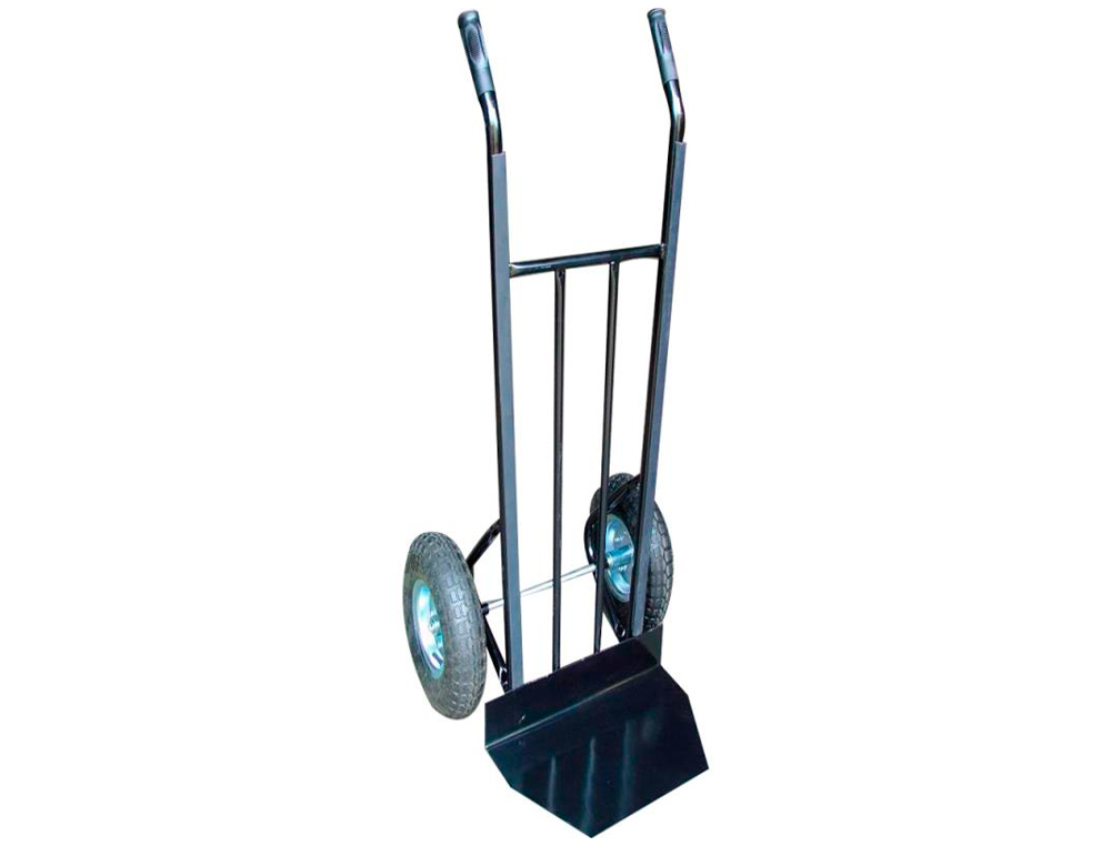CARRETILLA PORTAPAQUETES Q-CONNECT CON RUEDAS CARGA 250 KG 1250X556X625 MM