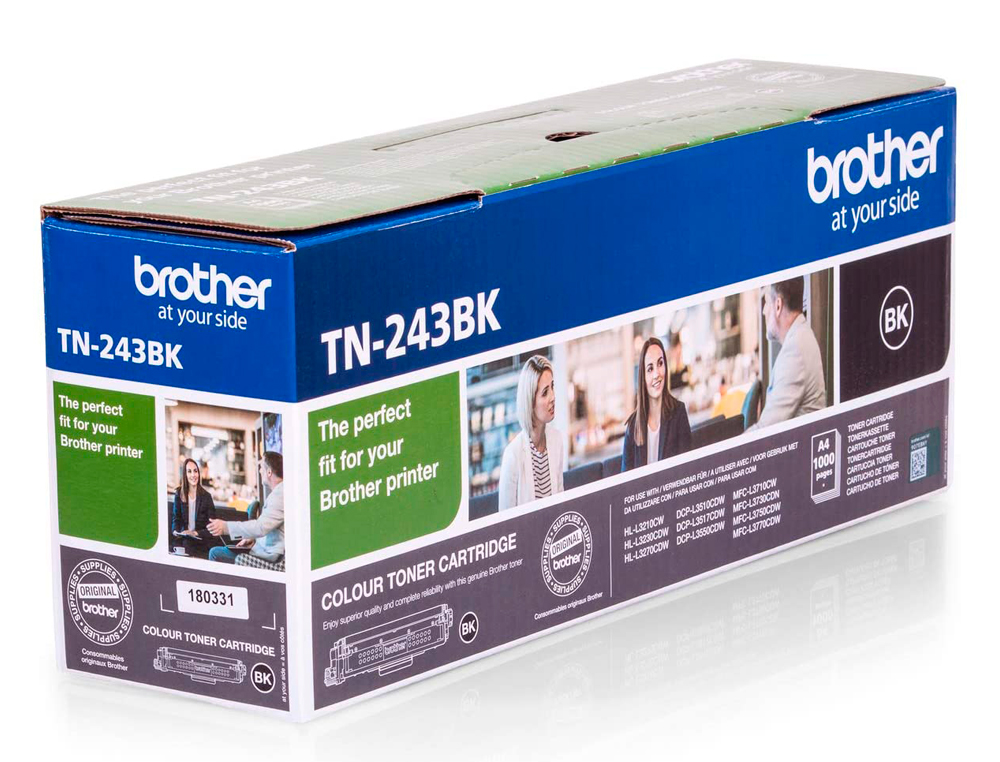TONER BROTHER TN243CMYK DCP-L3510CDW / HL-L3270CDW / MFC-L3710CW MULTIPACK NEGRO AMARILLO MAGENTA CIAN 1000