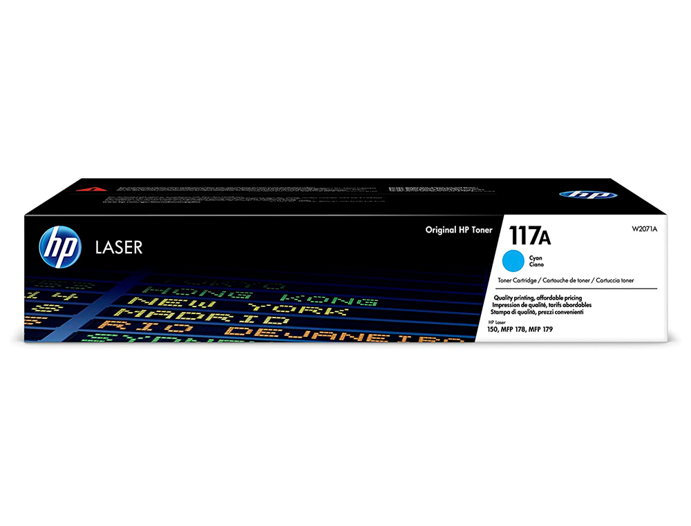 TONER HP 117A LASER COLOR 150A / 150NW / 178NW / 178NWG / 179FNW CIAN 700 PAGINAS