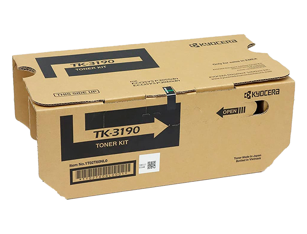 TONER KYOCERA TK-3190 ECOSYS P3055 / P3060 NEGRO 25000 PAGINAS