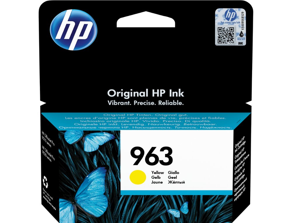 INK-JET HP 963 OFFICEJET PRO 9010 / 9020 / 9022 / 9023 / 9025 AMARILLO 700 PAGINAS
