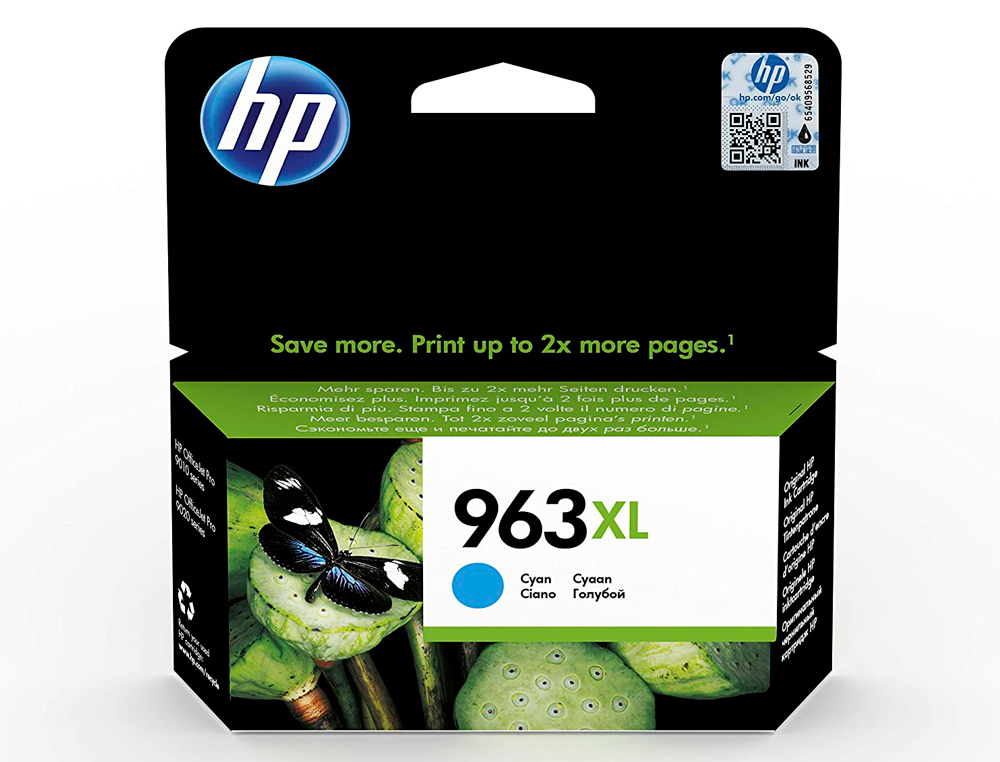 INK-JET HP 963 XL OFFICEJET PRO 9010 / 9020 / 9022 / 9023 / 9025 CIAN 1600 PAGINAS