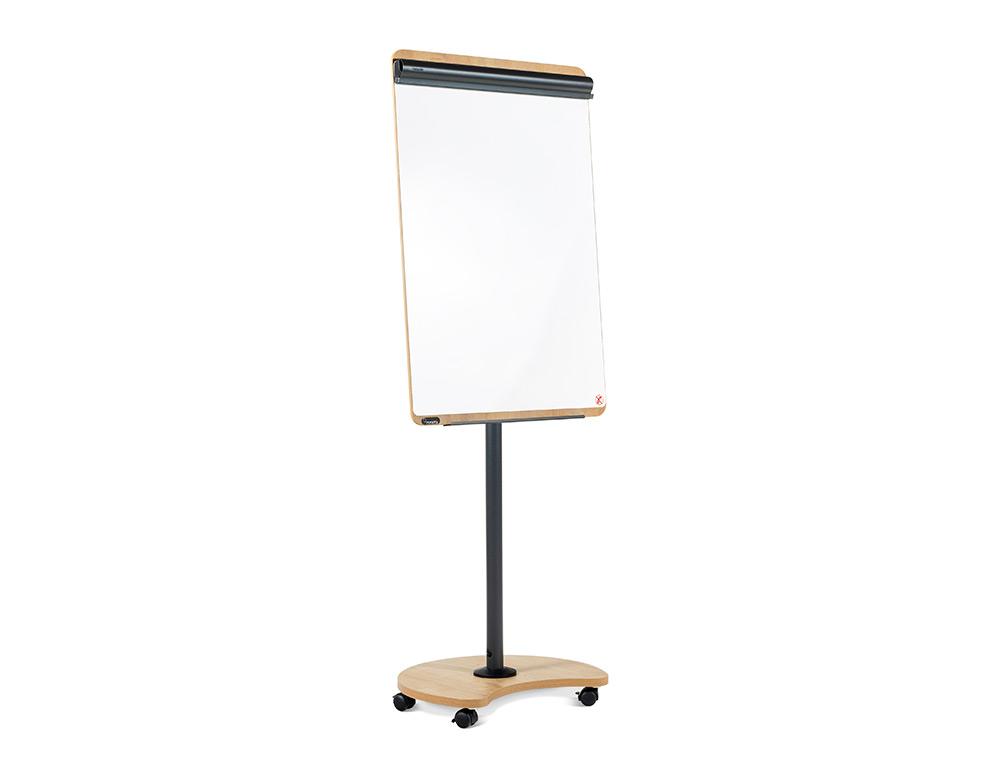 PIZARRA MOVIL ROCADA METALICA MAGNETICA CON RUEDAS 69X99 CM 2 BRAZOS EXTENSIBLES LATERAL Y BANDEJA PARA ROTULADORES