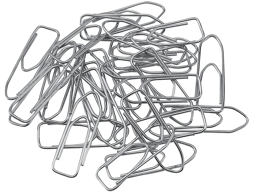 CLIPS NIQUELADOS Q-CONNECT Nº4 50 MM CAJA DE 100 UNIDADES