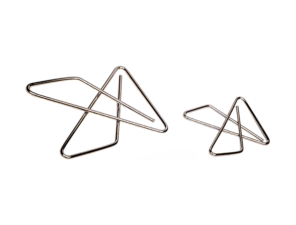 CLIPS PAJARITA Q-CONNECT 65MM NIQUELADOS CAJA DE 12 UNIDADES