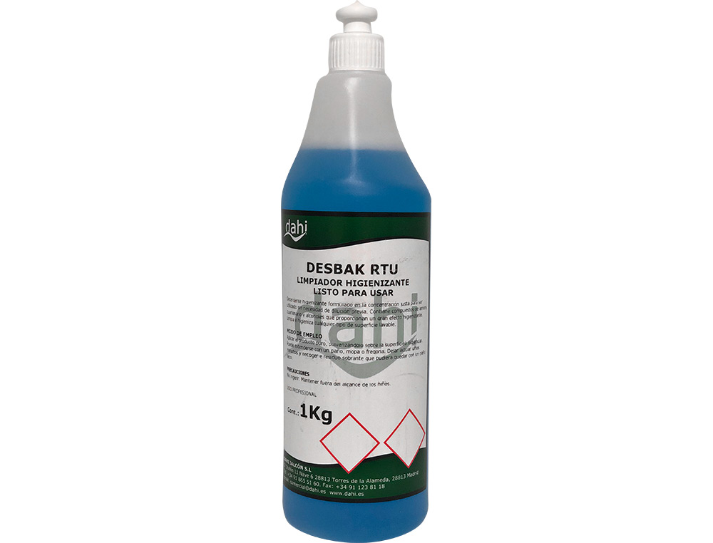 LIMPIADOR BACTERICIDA DAHI DESBAK AZUL BOTELLA 1 LITRO