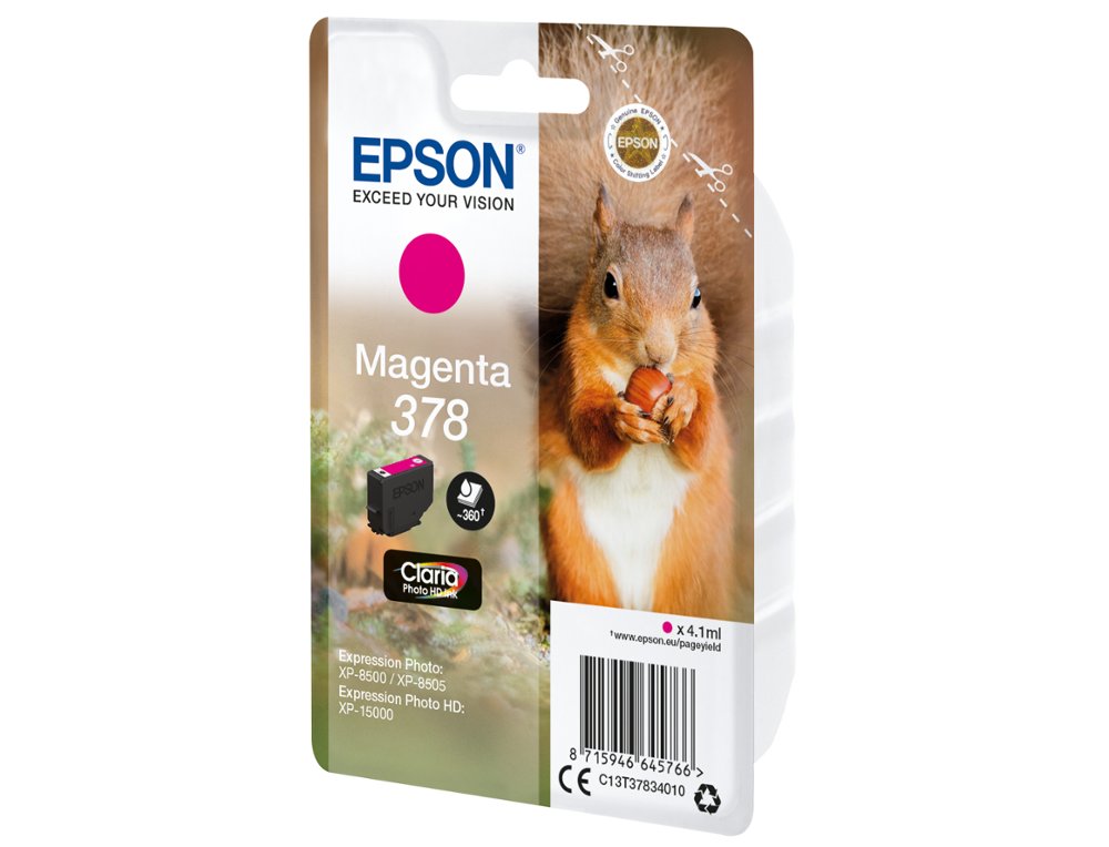 INK-JET EPSON 378 EXPRESSION HOME XP-8605 / 8606 / XP-15000 / XP-8500 / 8505 MAGENTA 360 PAG