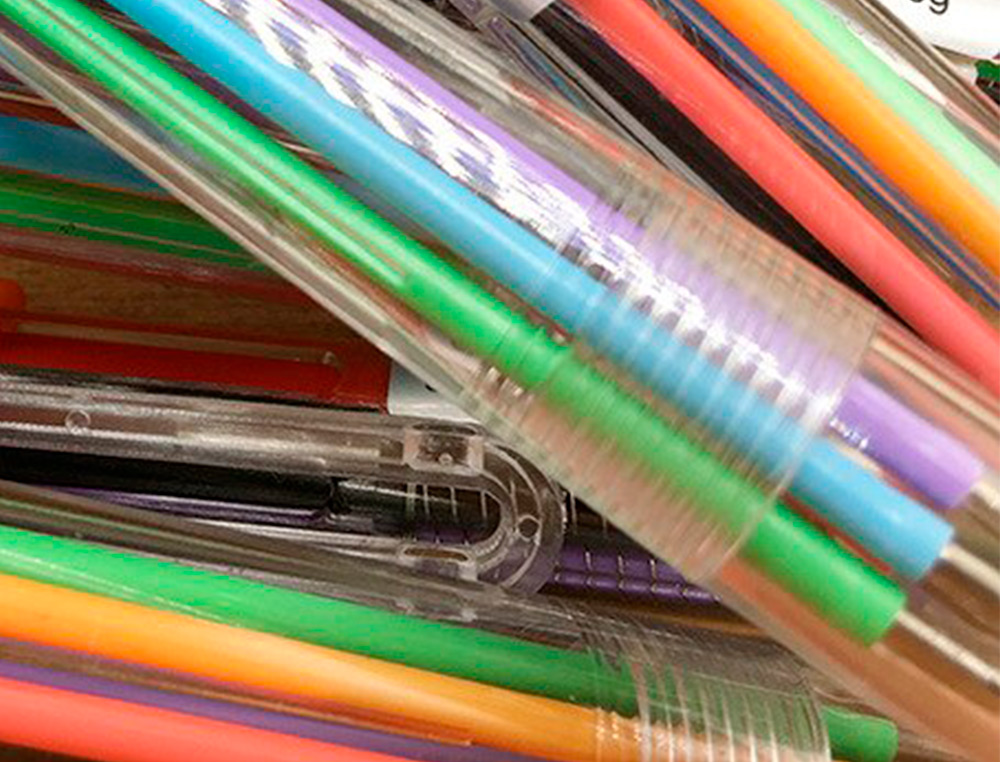 BOLIGRAFO LIDERPAPEL 10 EN 1 CUERPO TRANSPARENTE 10 COLORES 1 MM RETRACTIL