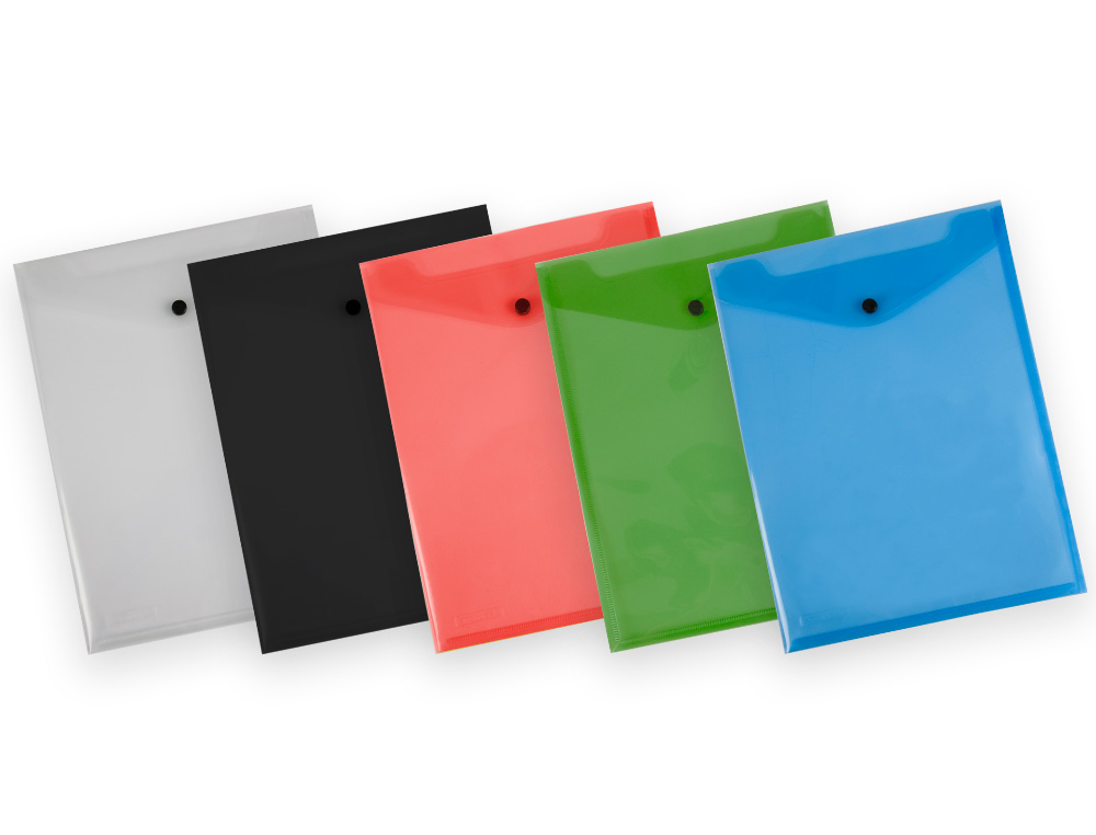 CARPETA LIDERPAPEL DOSSIER BROCHE POLIPROPILENO DIN A4 FORMATO VERTICAL CON FUELLE AZUL TRANSLUCIDO