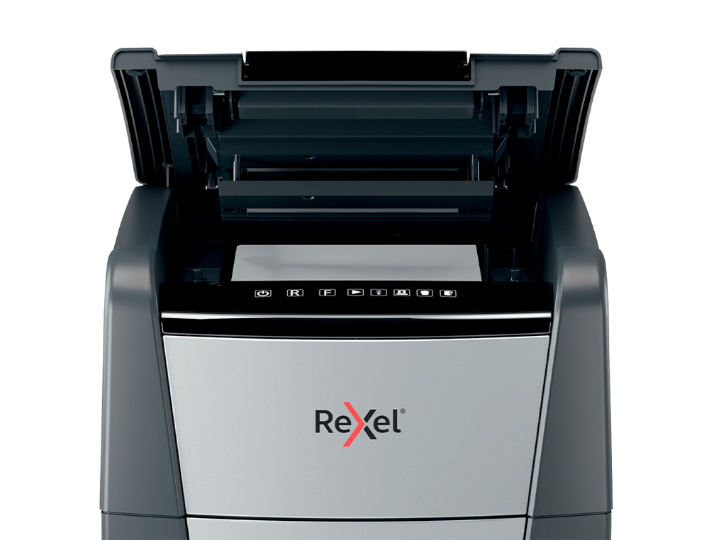 DESTRUCTORA DE DOCUMENTOS REXEL OPTIMUM AUTOFEED+ 225X EU CAPACIDAD DE CORTE 225 HOJAS DESTRUYE GRAPAS Y CLIPS
