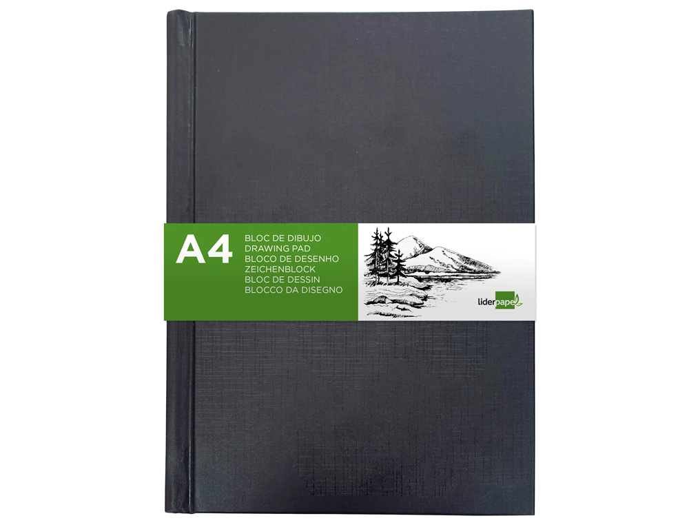 BLOC DIBUJO LIDERPAPEL ESBOZOS ENCUADERNADO DIN A4 210X297 MM 100 HOJAS 100 GR/M2