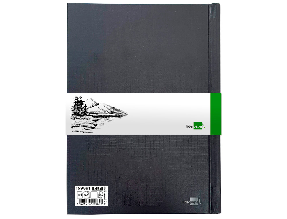 BLOC DIBUJO LIDERPAPEL ESBOZOS ENCUADERNADO DIN A4 210X297 MM 100 HOJAS 100 GR/M2