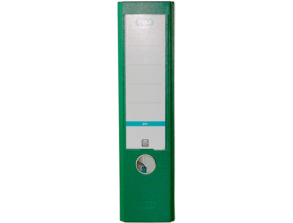 ARCHIVADOR DE PALANCA ELBA TOP CARTON COMPACTO POLIPROPILENO CON RADO DIN A4 LOMO DE 80 MM VERDE