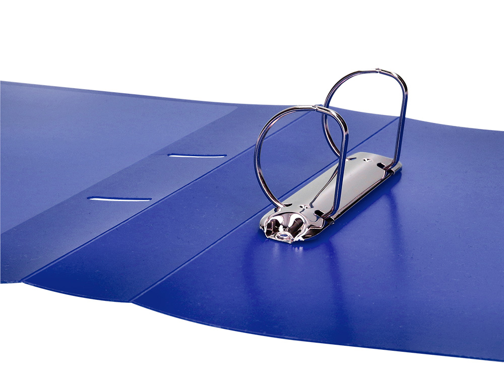 CARPETA LIDERPAPEL CANGURO 2 ANILLAS 40 MM MIXTAS POLIPROPILENO DIN A4 AZUL TRANSLICUDO