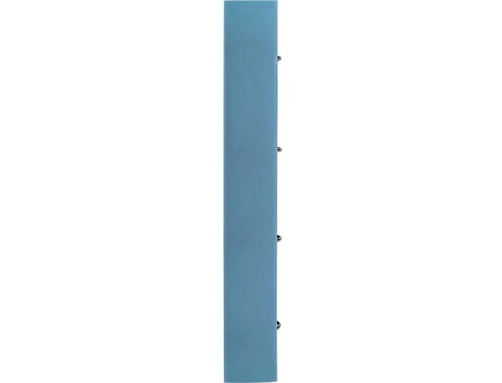 CARPETA CON RECAMBIO LIDERPAPEL A4 CUADRO 5MM 100 HOJAS 80G POLIPROPILENO 4 ANILLAS MIXTAS 25MM CELESTE