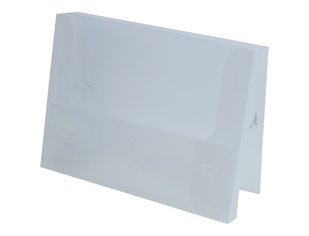 CARPETA LIDERPAPEL PORTADOCUMENTOS POLIPROPILENO DINA4 TRANSPARENTE TRANSLUCIDO LOMO 50 MM