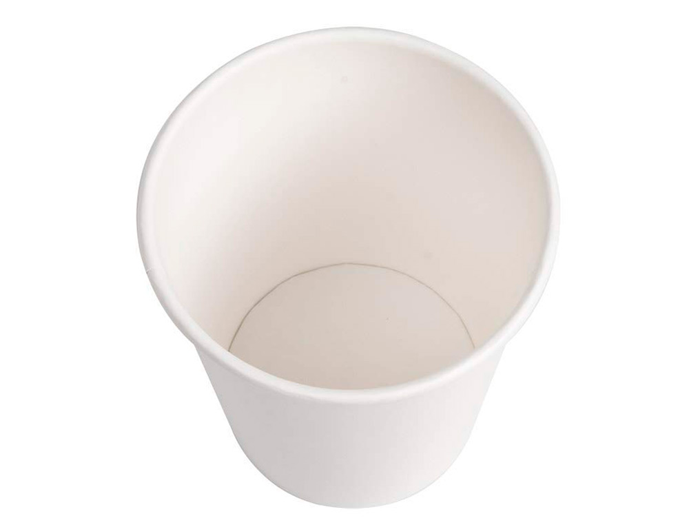 VASO DE CARTON BIODEGRADABLE BLANCO 290 CC PAQUETE DE 50 UNIDADES