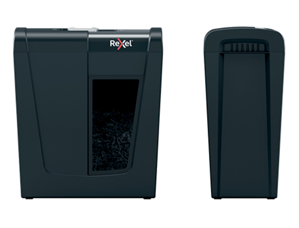 DESTRUCTORA DE DOCUMENTOS REXEL SECURE S5 EU CAPACIDAD 5 HOJAS GRAPAS CLIPS TARJETAS Y CD PAPELERA 10 L